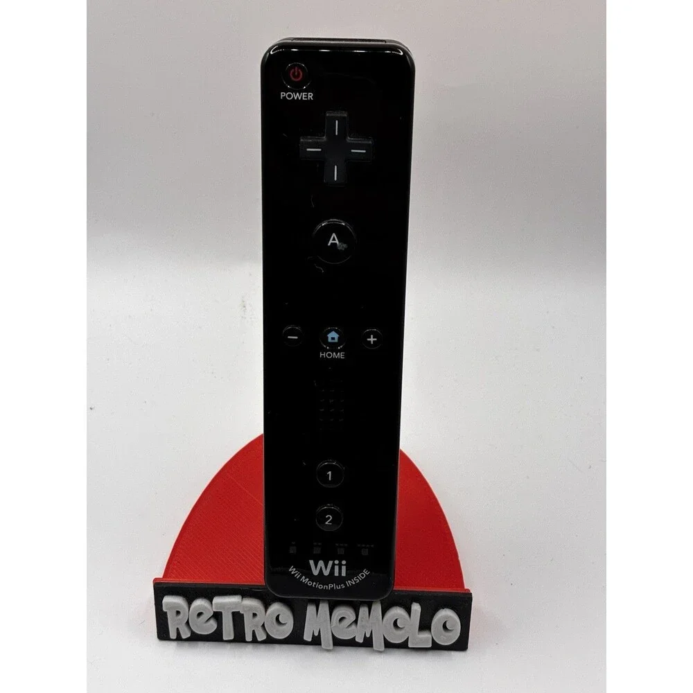 Official OEM Nintendo Wii & Wii U Motion Plus Remote & Sleeve - Black RVL-036